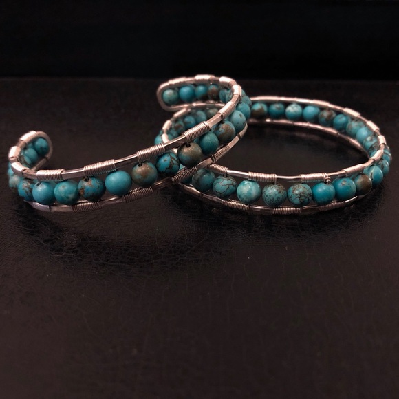 NWT Turquoise Silver Cuff Bracelet handmade - Picture 3 of 5